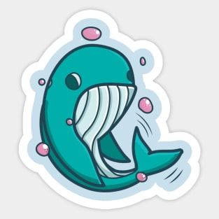 The whale high Sticker